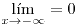<tex>\lim_{x\to-\infty}=0</tex>