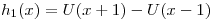 <tex>h_{1}(x) = U(x+1) - U(x-1)</tex>