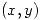 <tex>(x,y)</tex> <tex>(x,y)</tex>