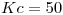<tex>Kc = 50</tex>