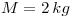 <tex>M=2\, kg</tex>