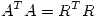 <tex>A^T A=R^T R</tex>