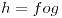 <tex>h=fog</tex>
