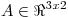 <tex>A\in\Re^{3x2}</tex>