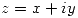 <tex>z=x+iy</tex>