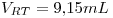 <tex>V_{RT}=9.15mL</tex>