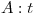 <tex>A : t</tex>