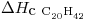 <tex> \Delta H_{\mbox{c } \ce{C20 H42}}</tex>