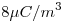 <tex>8 \mu C/m^3</tex>