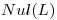 <tex>Nul(L)</tex>