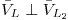 <tex>\bar{V}_L \perp \bar{V}_{L_2}</tex>