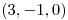 <tex>(3,-1,0)</tex>