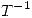 <tex> T^{-1} </tex>
