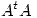 <tex>A^tA</tex>