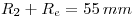 <tex>R_2+R_e=55\, mm</tex>