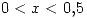 <tex>0<x<0.5</tex>