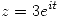 <tex>z=3e^{it}</tex>
