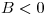 <tex>B < 0</tex>
