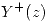 <tex> Y^{+}(z)</tex>
