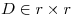 <tex> D \in r \times r </tex>