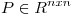 <tex>P \in R^{nxn}</tex>