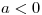 <tex>a < 0</tex>
