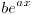 <tex>b e^{ax}</tex>