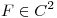 <tex>F \in C^2</tex>