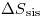 <tex>{\Delta S}_\mathrm{sis}</tex>