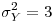 <tex>\sigma_Y^2=3</tex>