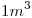 <tex>1m^3</tex>