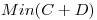 <tex>Min(C+D)</tex>