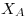 <tex>X_{A}</tex>