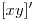 <tex>[xy]'</tex>