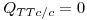 <tex>Q_{TTc/c}=0</tex>
