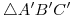 <tex>\triangle A'B'C'</tex>