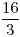 <tex>\frac{16}{3}</tex> <tex>\frac{16}{3}</tex>