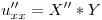 <tex>u''_{xx} = X''*Y</tex>