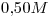 <tex>0.50M</tex>