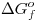 <tex> \Delta G_f^o </tex>