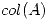 <tex>col(A)</tex>