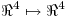 <tex>\Re^4 \mapsto \Re^4</tex>