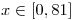<tex> x \in [0,81]</tex>