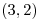<tex> (3,2) </tex>