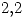 <tex> 2.2 </tex> <tex> 2.2 </tex>