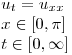 <tex> \left. \begin{array}{ll} u_{t} = u_{xx} \\ x \in [0,\pi] \\ t \in [0, \infty]\end{array} \right.</tex>