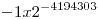 <tex> -1 x 2^{-4194303} </tex>