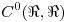 <tex> C^0 ( \Re , \Re )  </tex>
