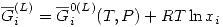 <tex>\overline{G}_i^{(L)}=\overline{G}_i^{0(L)}(T,P)+RT\ln{x_i}</tex>