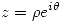<tex>z=\rho e^{i\theta}</tex>